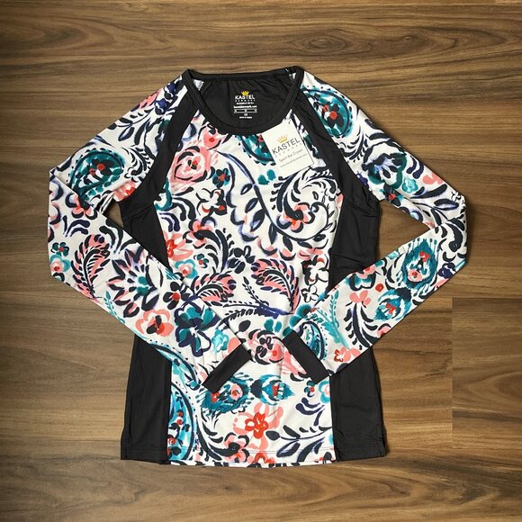 Kastel Denmark Women's Sun Shirt - Teal Paisley - XS - Picture 1 of 3